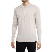 Polo Shirt Lange Mouw John Smedley Cotswold poloshirt met lange mouwen