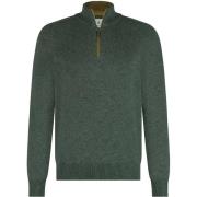 Sweater State Of Art Half Zip Trui Melange Groen