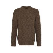 Trui Barbour Knit Stowford Cable - Olive