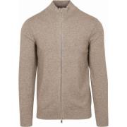 Sweater Profuomo Vest Merinowol Taupe