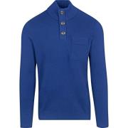 Sweater Blue Industry Mocker Pullover Kobaltblauw