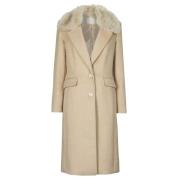 Mantel Guess NANCY FIT COAT FAUX FUR COLLAR