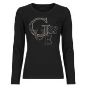 T-Shirt Lange Mouw Guess LS RN GUESS STUDDED LOGO TEE