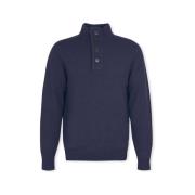 Trui Barbour Patch Half Zip Knit - Navy