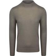 Sweater Profuomo Turtleneck Trui Merino Groen