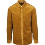 Overhemd Lange Mouw Scotch &amp; Soda Solid Corduroy Overhemd Okergeel