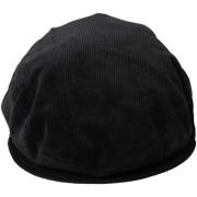 Hoed D&amp;G Corduroy Flat Cap - Zwart