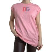 Overhemd D&amp;G Roze Logo TShirt voor dames