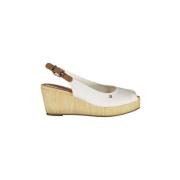 Sandalen Tommy Hilfiger Womens Wedge Slingback Sandalen Wit