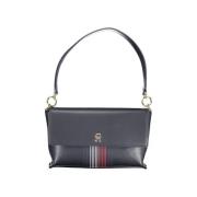 Handtas Tommy Hilfiger marineblauwe leren crossbodytas voor dames