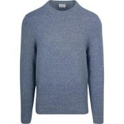 Sweater Suitable Pullover Boiled Wool Blauw