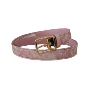 Riem D&amp;G leren riem met bloemenprint voor dames