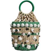 Handtas D&amp;G Raffia Schelpen Kristal Verfraaid Bucket Bag