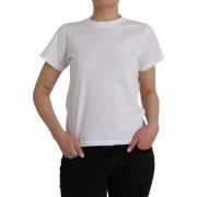 T-shirt Korte Mouw Balenciaga Katoenen T-shirt met ronde hals en korte...