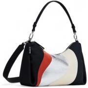 Tas Desigual Wave Colorblock Schoudertas - Zwart