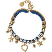 Armband D&amp;G I Am The Star Blauwe Gevlochten Armband