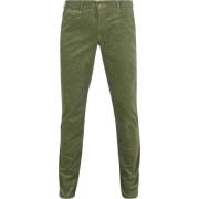 Broek Suitable Chino Plato Corduroy Groen