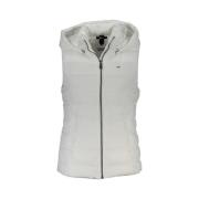 Mantel Tommy Hilfiger Dames Hooded Puffer Vest - Wit