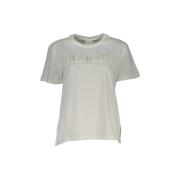 Overhemd Desigual Wit Geborduurd Logo Dames TShirt