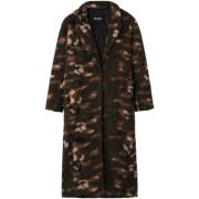 Mantel Desigual Camouflage wollen jas voor dames