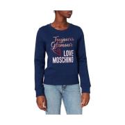 Sweater Love Moschino Toujours Glamour marineblauw sweatshirt