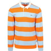 Sweater Mcgregor Rugbyshirt Streep Oranje Blauw