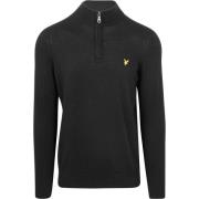 Sweater Lyle And Scott Lyle Scott Half Zip Pullover Merinowol Zwart