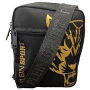 Schoudertas Philipp Plein Sport Messenger Bag met gouden print en tijg...