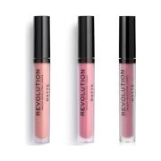 Lipgloss Makeup Revolution Set van 3 Matte Lipgloss - 106 Glorified / ...