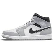 Sneakers Nike Air Jordan 1 Mid Light Smoke Grey Anthracite (GS)