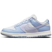 Sneakers Nike Dunk Low White Blue Airbrush