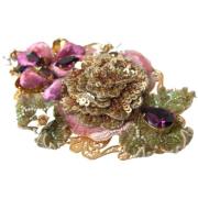 Haar accesoires D&amp;G Bloemen geborduurde broche