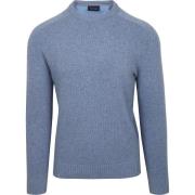 Sweater Suitable Lamswol Trui Ronde Hals Lichtblauw