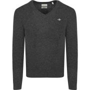 Sweater Gant Pullover V-Hals Woolblend Navy Melange