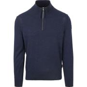 Sweater State Of Art Half Zip Trui Navy