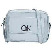 Schoudertas Calvin Klein Jeans RE-LOCK CAMERA BAG W/FLAP PBL