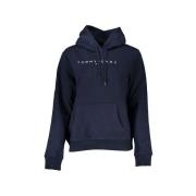 Sweater Tommy Hilfiger Essential marineblauwe hoodie voor dames