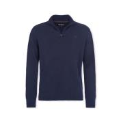 Trui Barbour Lambswool Half Zip Knit - Navy