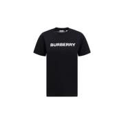 Overhemd Burberry Katoenen T-shirt met geribbelde ronde hals en monogr...