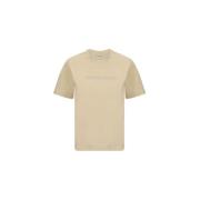 Overhemd Burberry Katoenen T-shirt met geribbelde ronde hals en monogr...