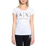 Overhemd EAX AX Logo T-Shirt voor Dames - Wit