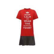 Jurk Balenciaga Keep Calm TShirt Jurk Rood