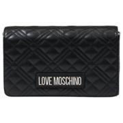 Tas Love Moschino Handtas met clipsluiting en samenstelling van polyur...