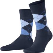 Socks Burlington Manchester Sok Ruit Blauw 6120