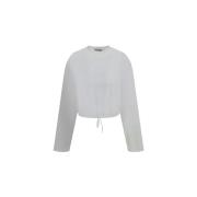 Overhemd Prada Cropped sweatshirt met lange mouwen