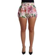 Rok D&amp;G Dolce Gabbana korte broek met bloemenprint en hoge taille