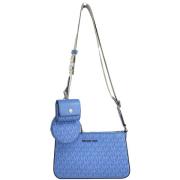 Handtas MICHAEL Michael Kors Jet Set Ketting Crossbody Blauwe PVC Zak