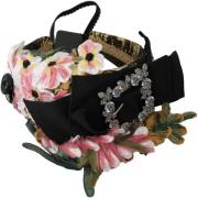 Haar accesoires D&amp;G Met bloemen versierde hoofdband