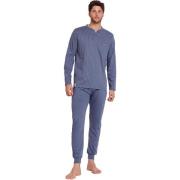 Pyjama's / nachthemden Admas Blue Premium Pyjama loungewear polo lange...