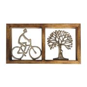 Beeldjes Signes Grimalt Wandornament Figuur S/Fiets En Boom